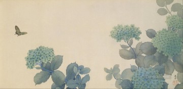 日本 Painting - あじさい 1902年 菱田春草 日本人